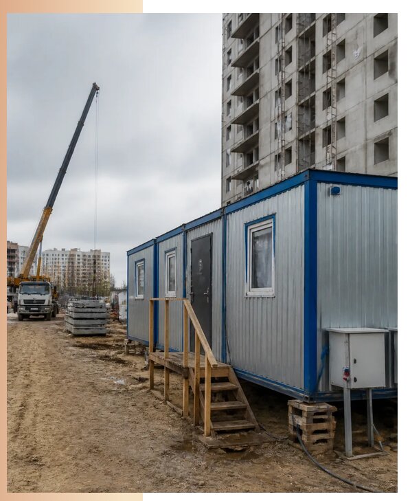 Аренда строительных вагончиков для рабочих в Беслане